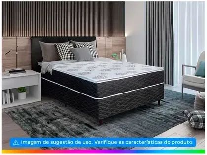 Base Cama Box para casa na cor preta - Foto 2