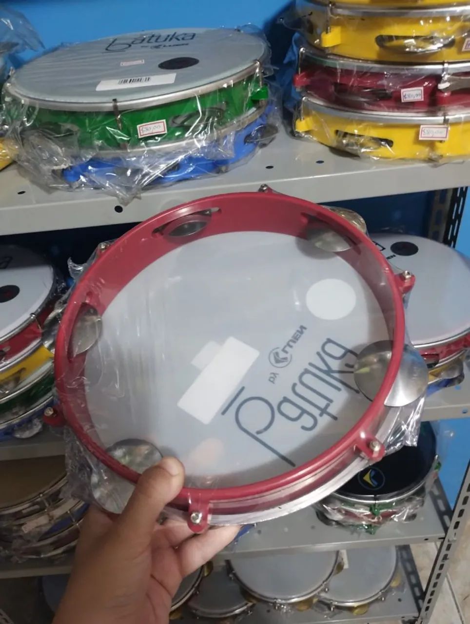 Pandeiros 10" polegadas Sortidos Batuka na promoção  - Foto 5