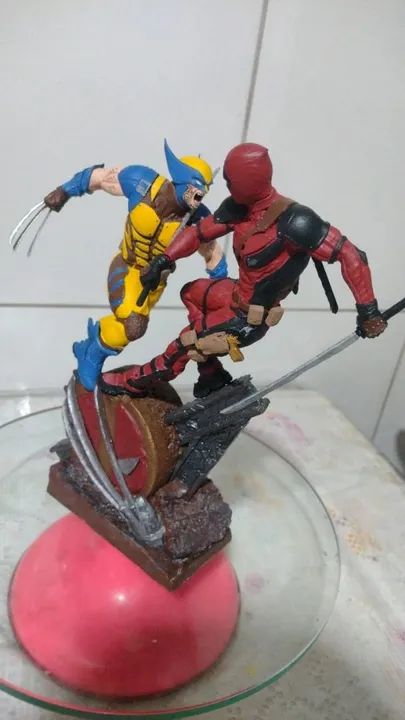 Diorama Wolverine vs Deadpool  - Foto 2