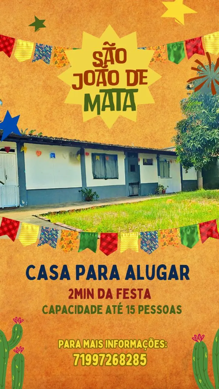 Casa para São João / Festas Juninas