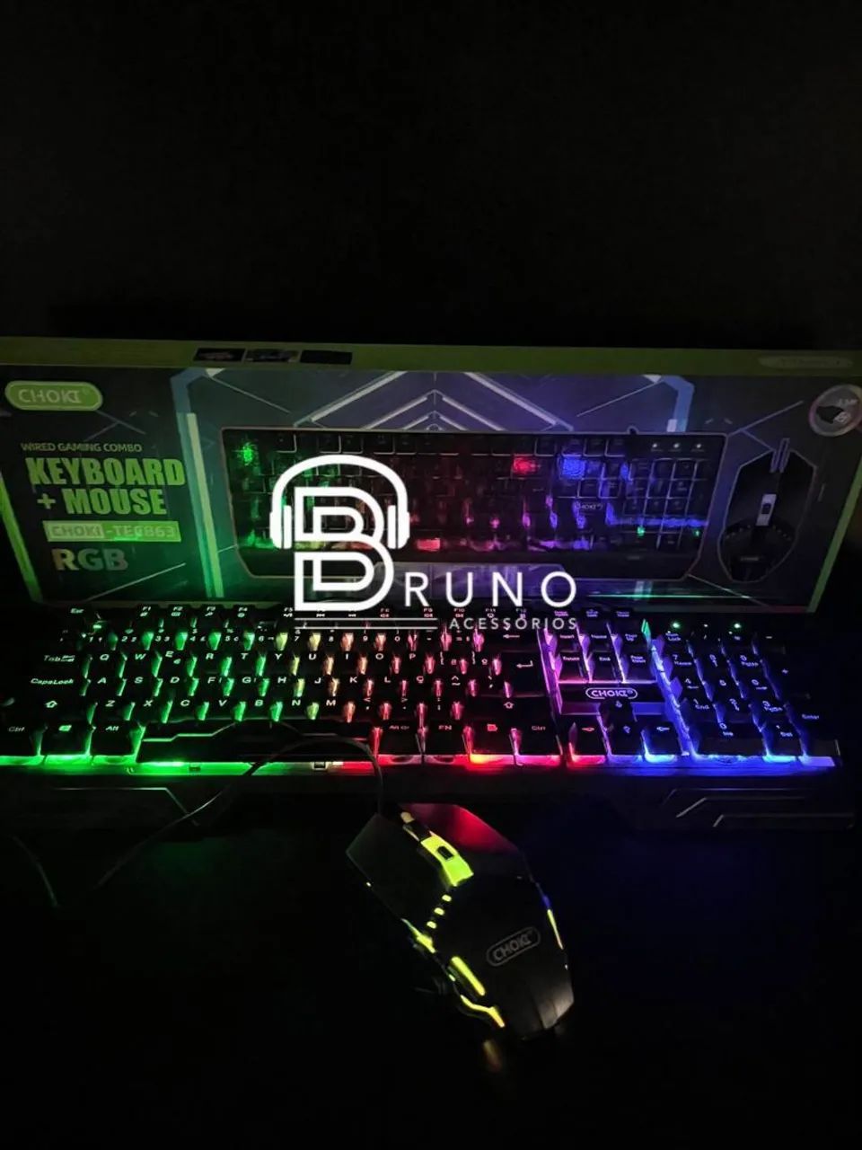 Kit Teclado e Mouse Gamer RGB - Iluminação LED - Foto 2