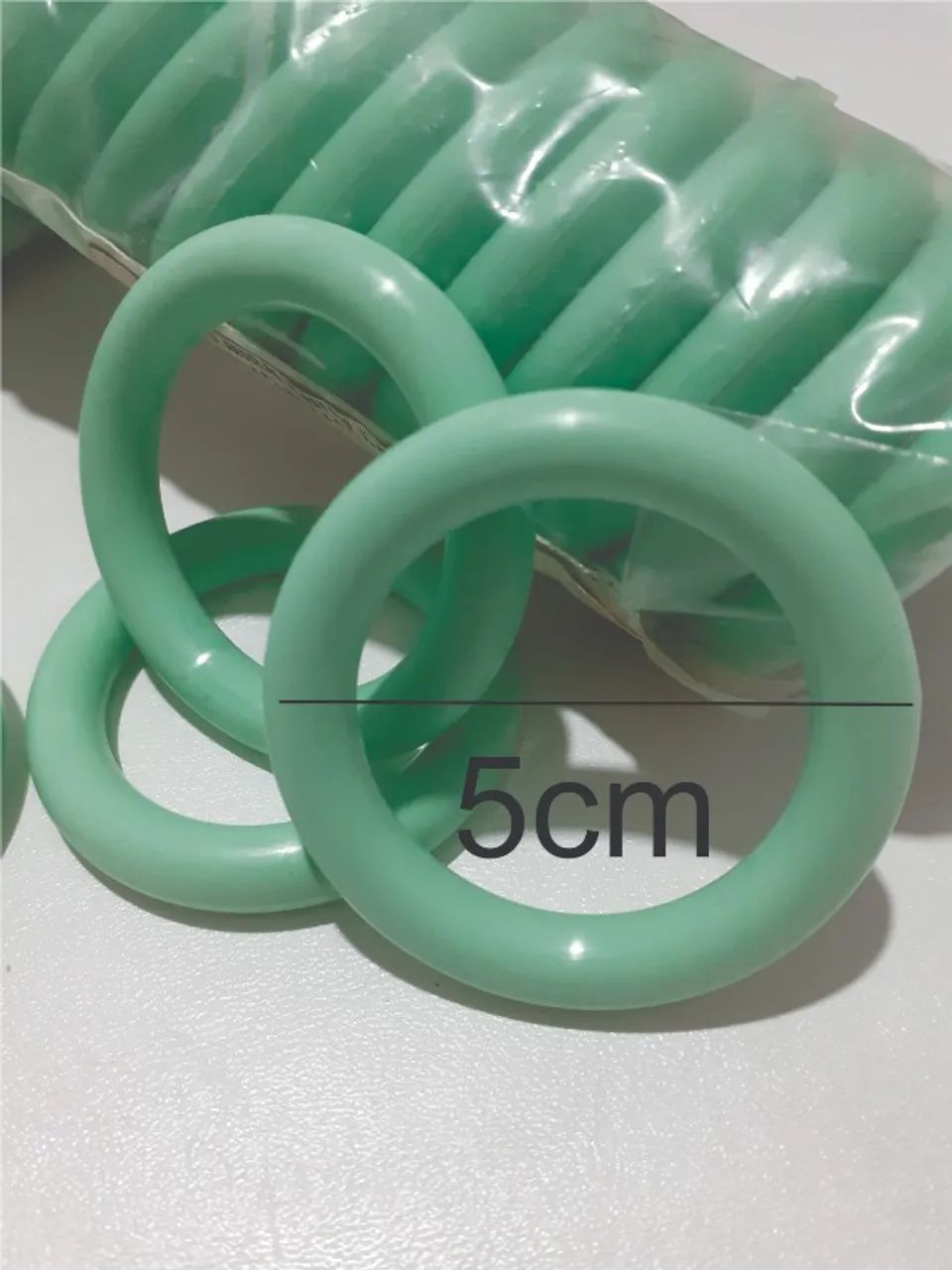Argolas de Plástico de 5cm - Foto 2