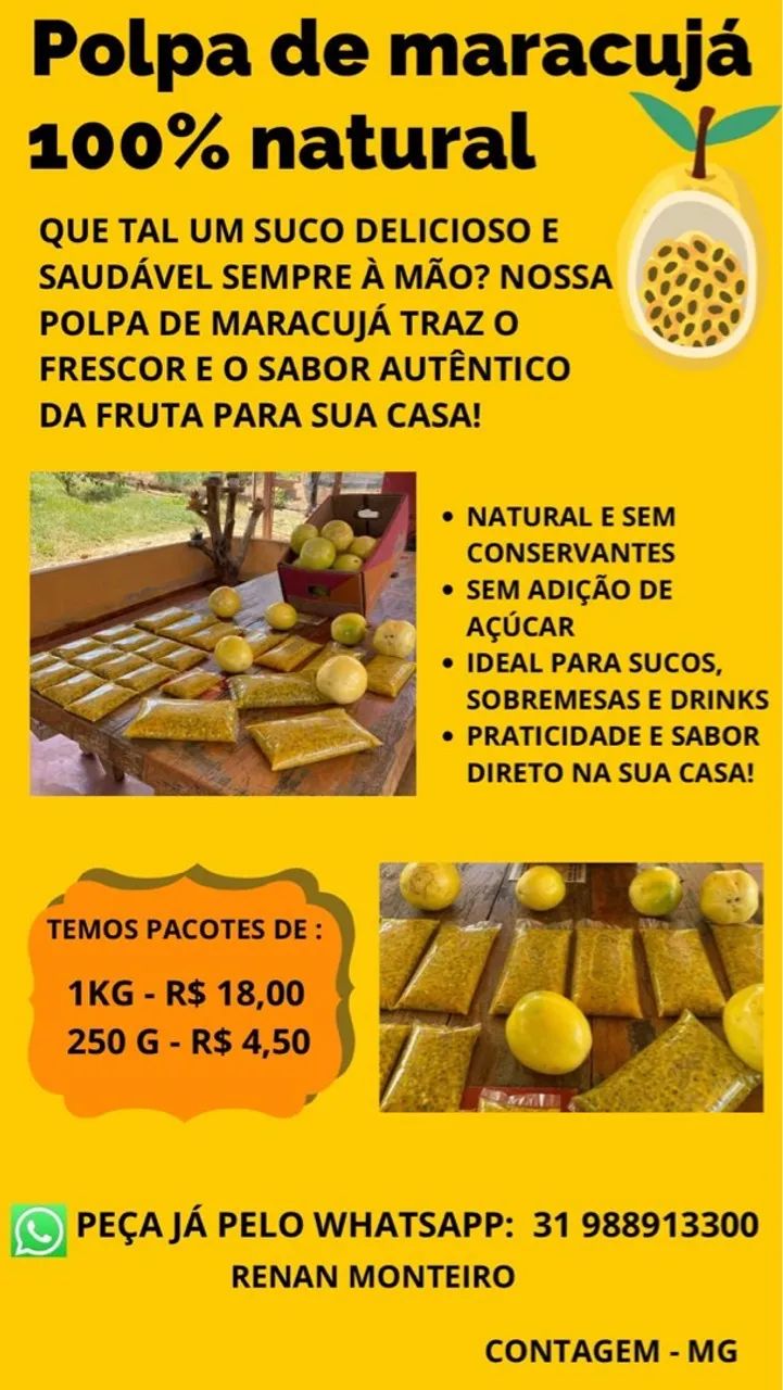 Polpa de maracujá
