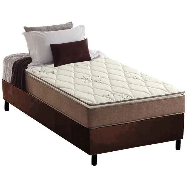 Colchão Solteiro Star Pillow In + Base Box Simples Corino- Produto Novo Entrega Rápida - Foto 2