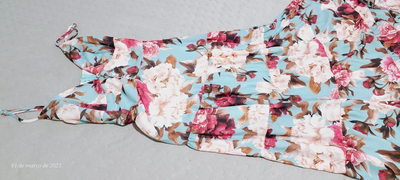 Vestido Floral M - novo - Foto 5