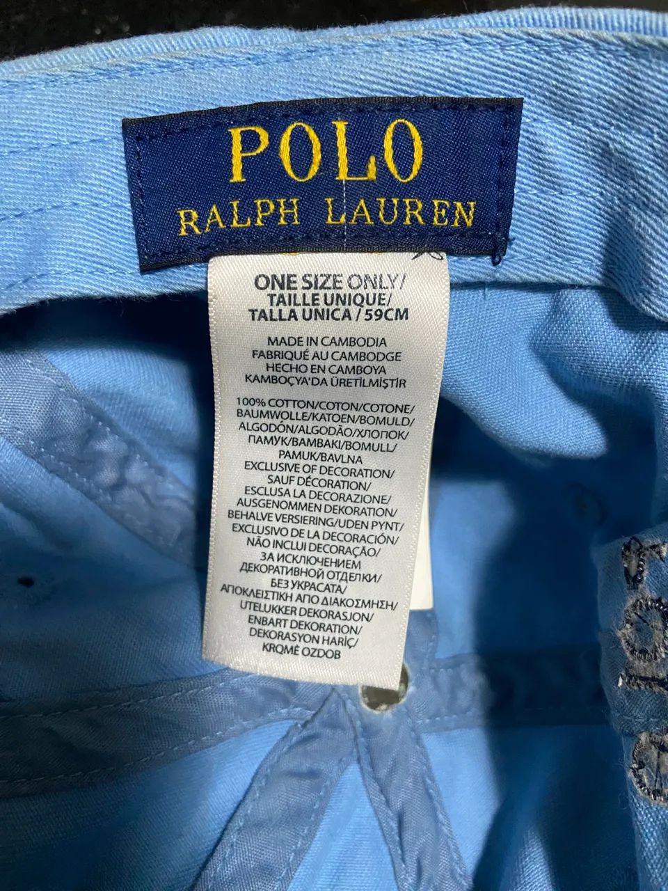 Boné Ralph Lauren Original - Azul Aço  - Foto 4