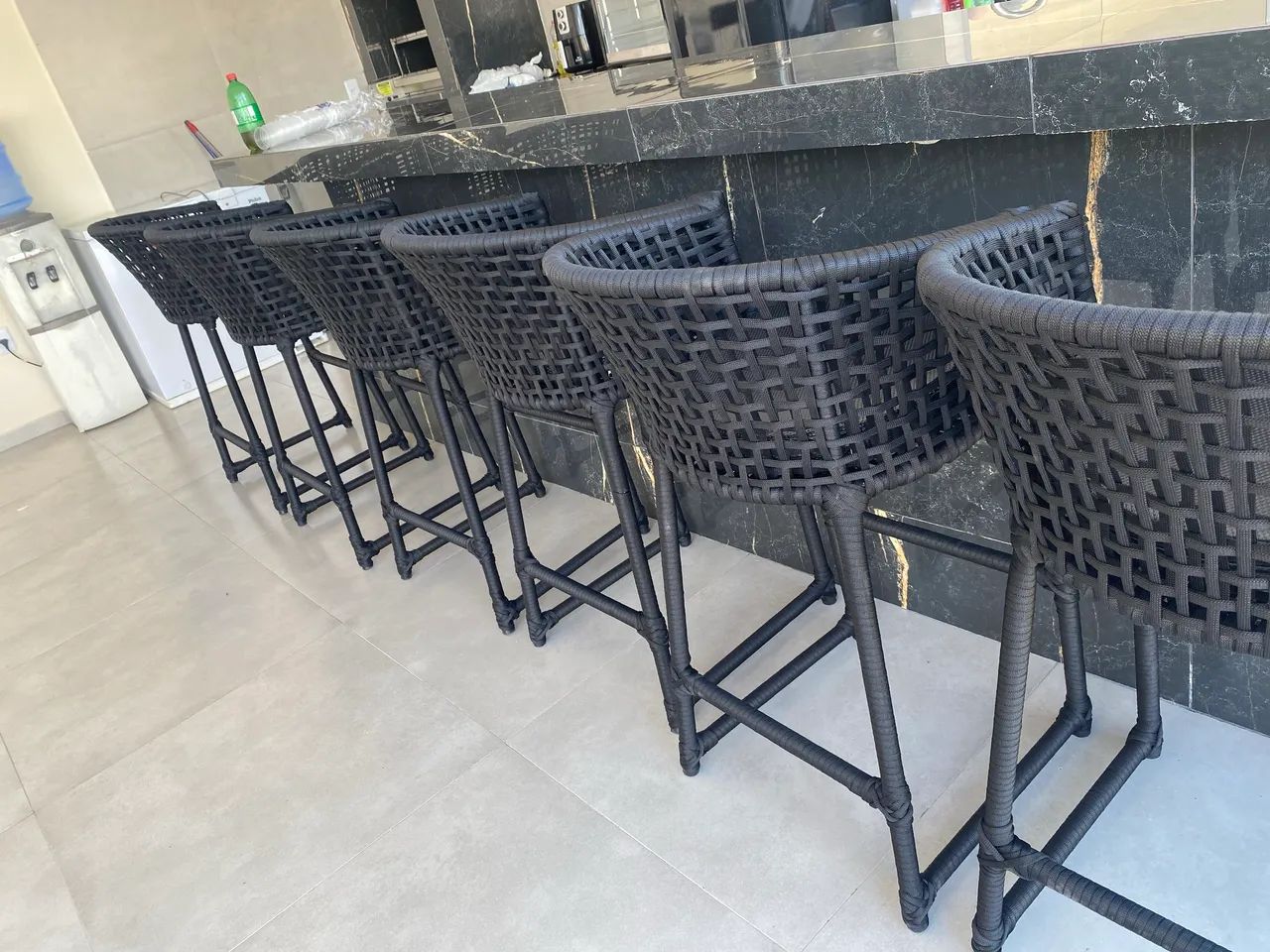 Banquetas em corda náutica 