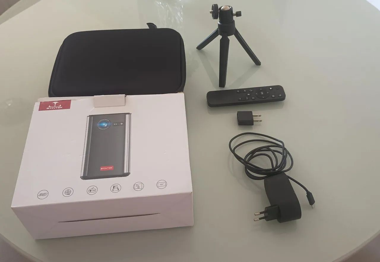 Projetor Portátil BYINTEK P70 e  Tela De Projeção Mapa Dual Cine 90 Polegadas <br> - Foto 6
