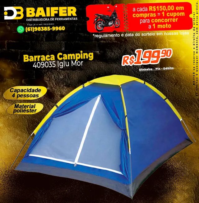 Barraca Camping 4 Pessoas 409035 Iglu Mor