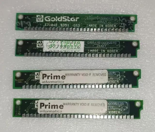 4 x Pentes de memória SIMM 30 vias para 386 e 486 - Foto 2