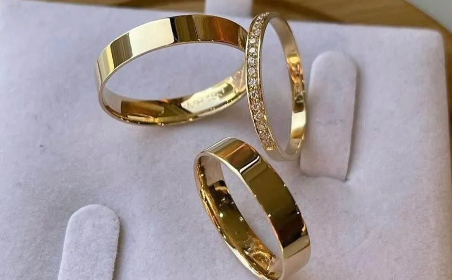 Alianças Personalizadas Sob Encomendas Casamento Compromisso Garantia  - Foto 2