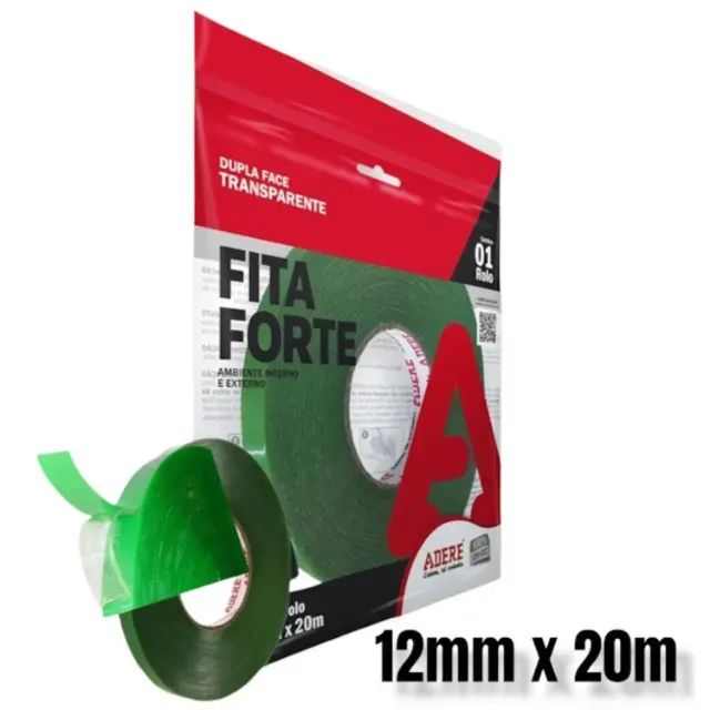 Rolo de Fita Dupla Face 12mm x 20m Transparente