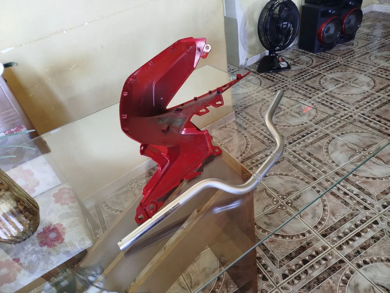 Paralama Dianteiro Honda Vermelho - Foto 5