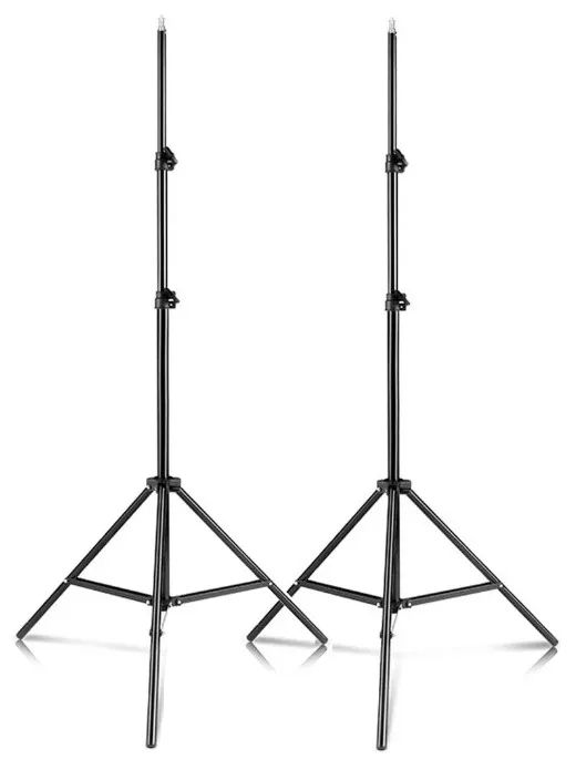 Kit Iluminação Fotográfica Completo = 2 Tripés + 2 Sombrinhas + 2 Suportes - Foto 2