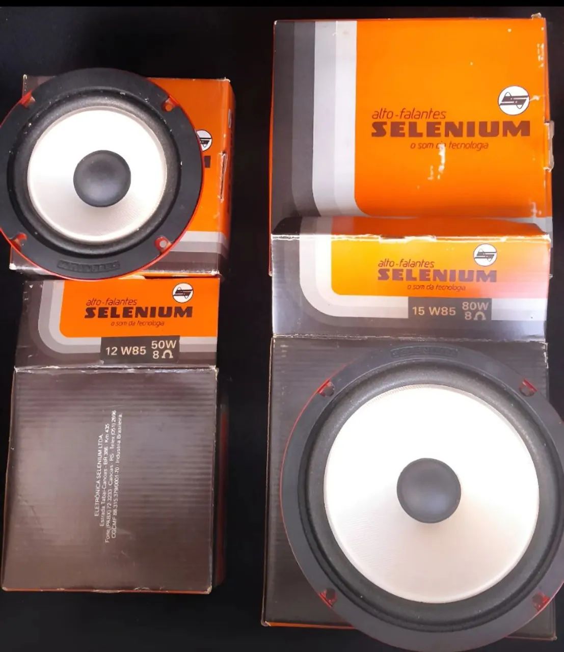 Kit Alto Falante Selenium Vintage anos 80
