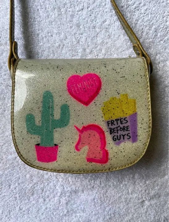 Bolsa Infantil Feminina - Glitter e Desenhos - Foto 5