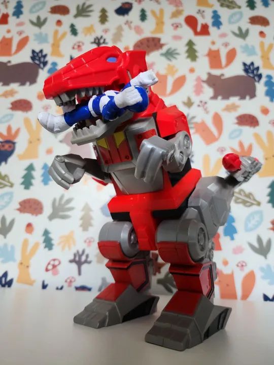 Zord Tiranossauro Ranger Vermelho imaginext fisher price Imaginext Mattel Power Rangers  - Foto 2
