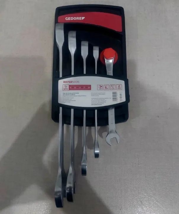 Jogo de Chave Combinada  8 a 19mm 5 peças - Foto 4
