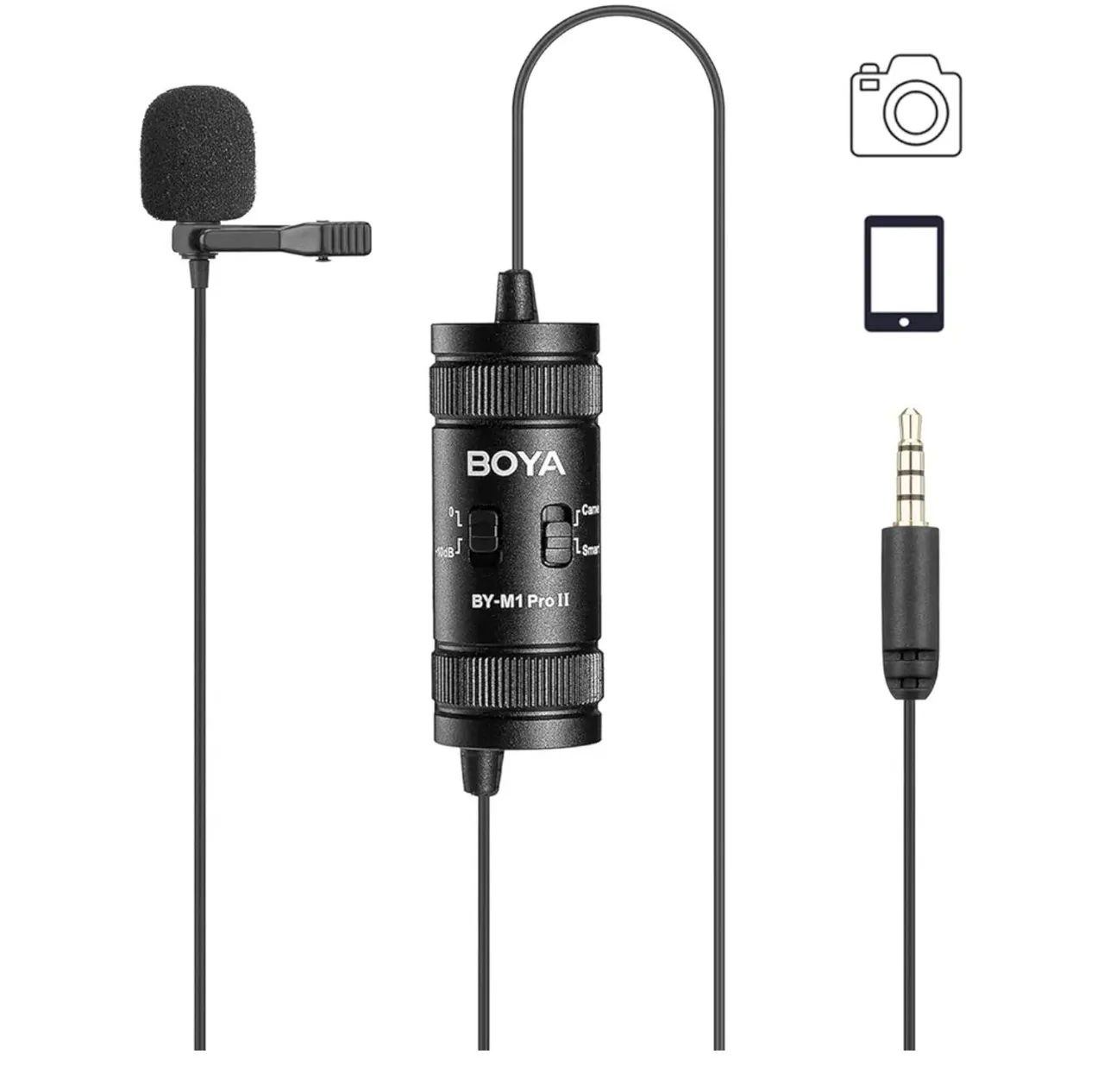 Microfone de Lapela Boya BY-M1 original. EXCELENTE 