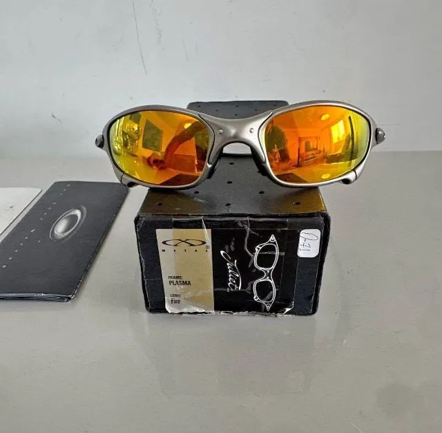 Oakley Juliet Fire iridium Com Caixa, medalhão e Papelada