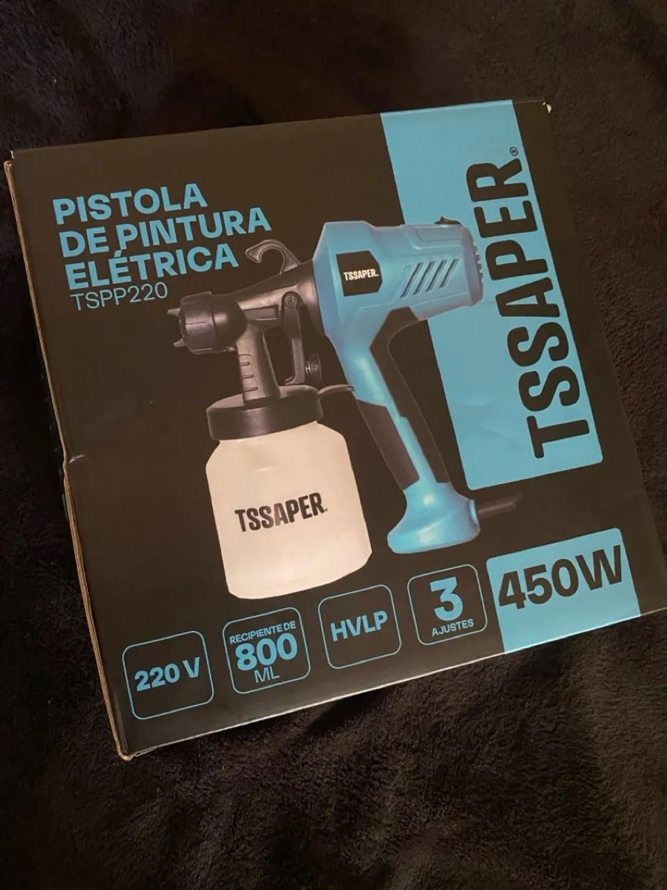 Pistola de Pintura Elétrica TSSAPER 450W - Nova!