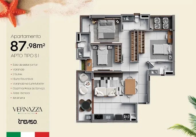 Apartamentos na Ponta Do Farol/ Edifício Vernazza/ 90m2 a 130m2 - Foto 3