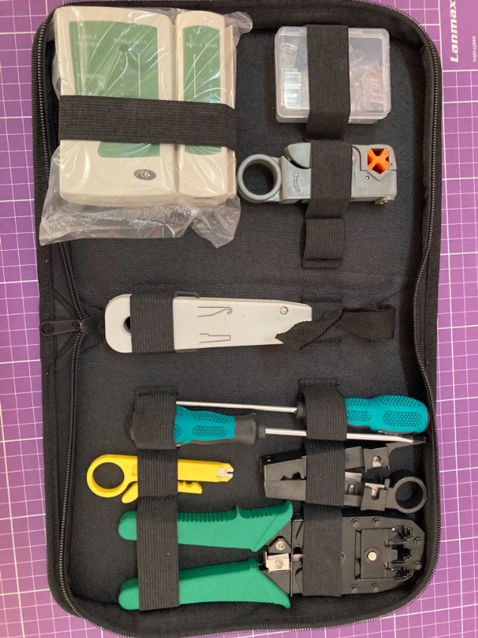 KIT DE ALICATE DE CRIMPAR CABO DE REDE LAN