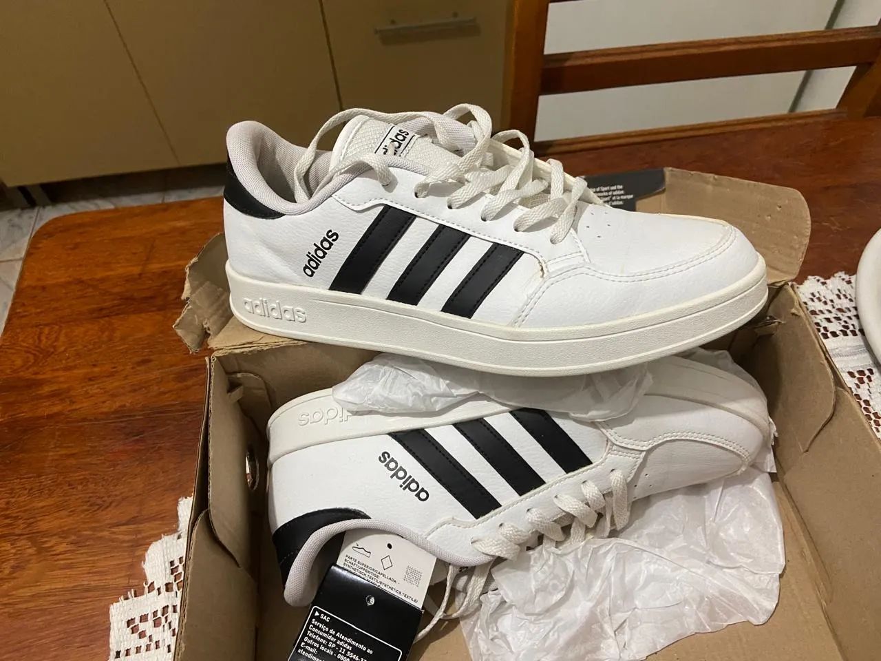 Tênis Adidas Breaknet Branco - Foto 2