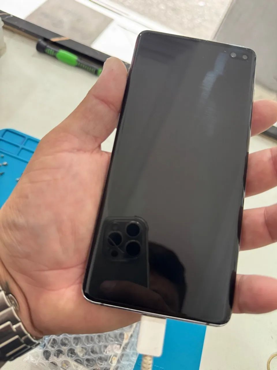 Tela Samsung S10+ e câmeras  - Foto 3
