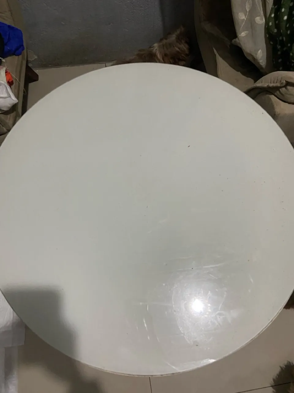 Mesa de vidro redonda
