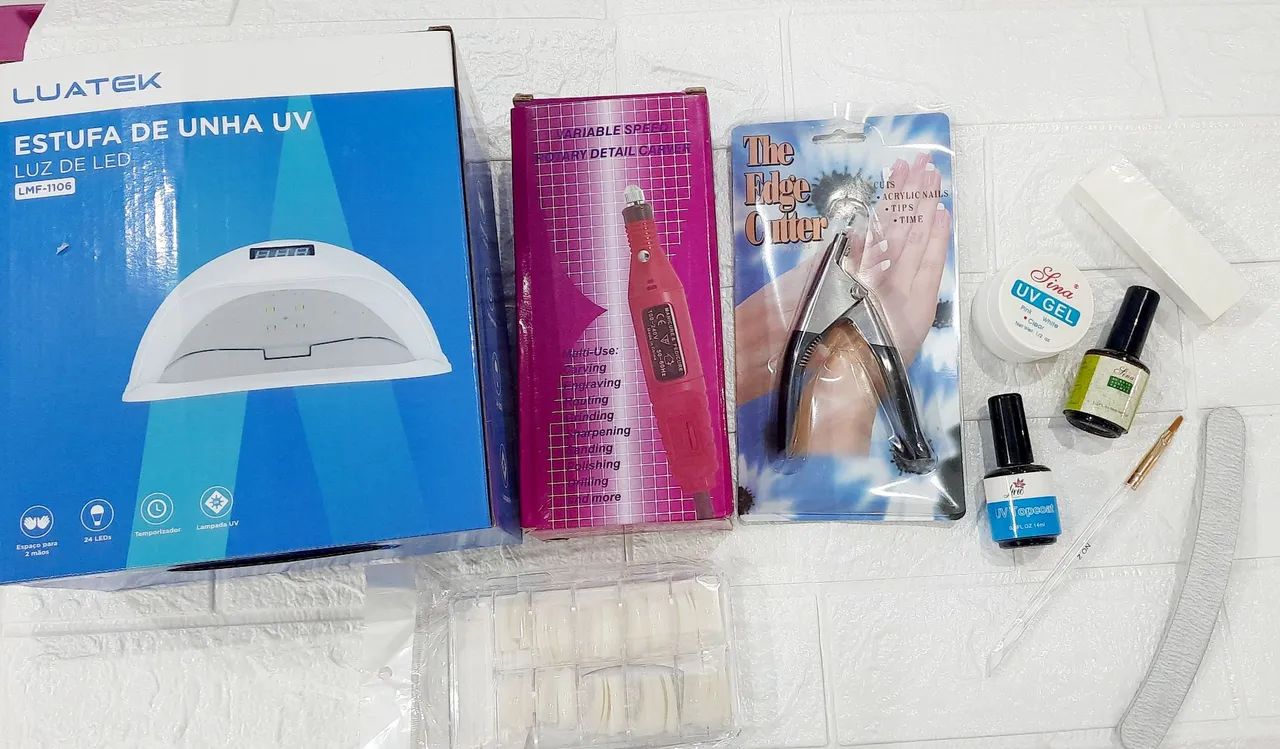 Kit de unhas básico para alongamento em gel 