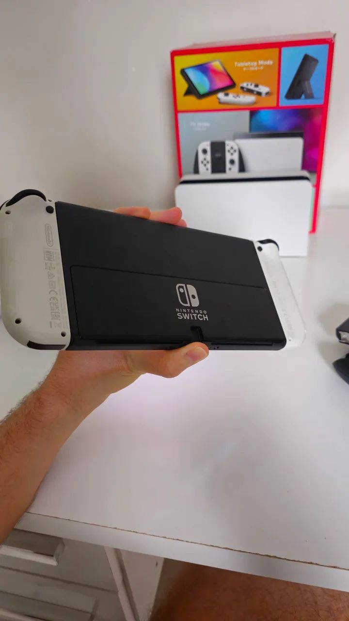 Nintendo Switch OLED Desbloqueado SD 128GB +  Joystick LinYuvo - Foto 3