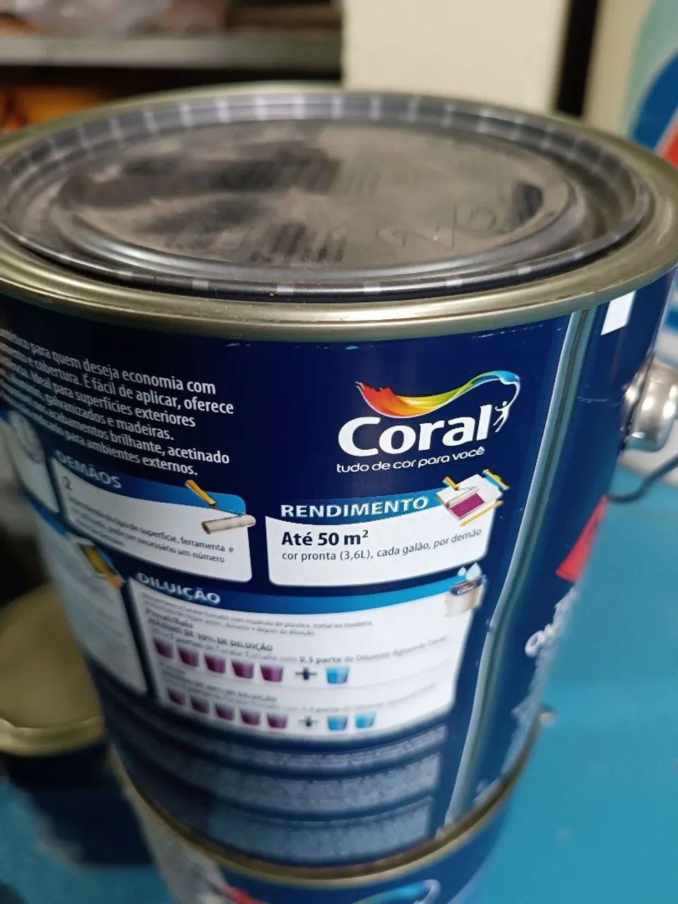 Esmalte Coralar 3,6 litros base solvente  - Foto 2