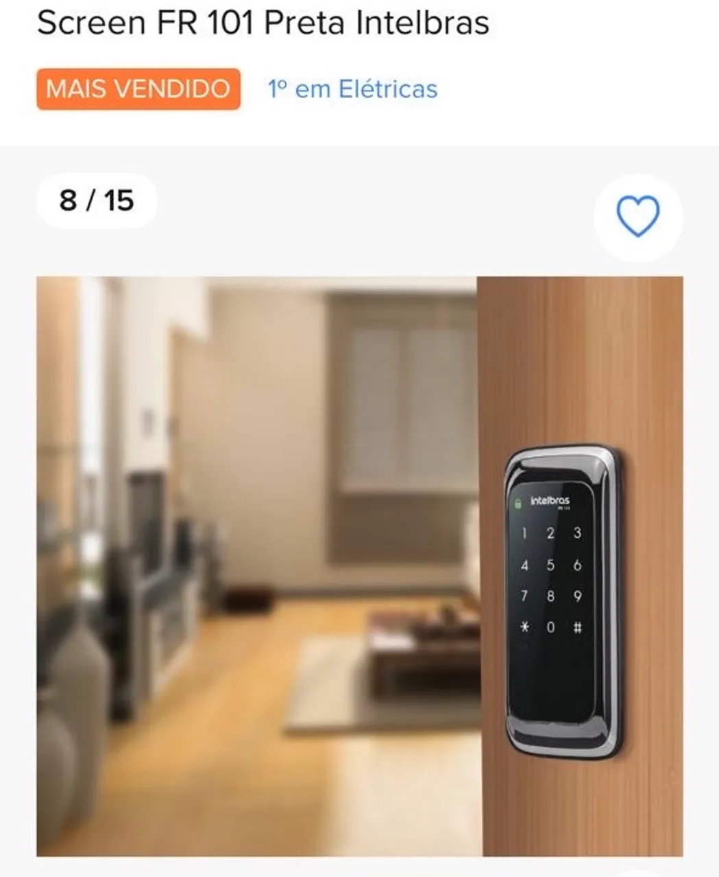 Fechadura eletrônica Screen FR 101 Preta Intelbras?