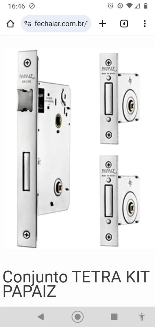 Conjunto TETRA KIT PAPAIZ