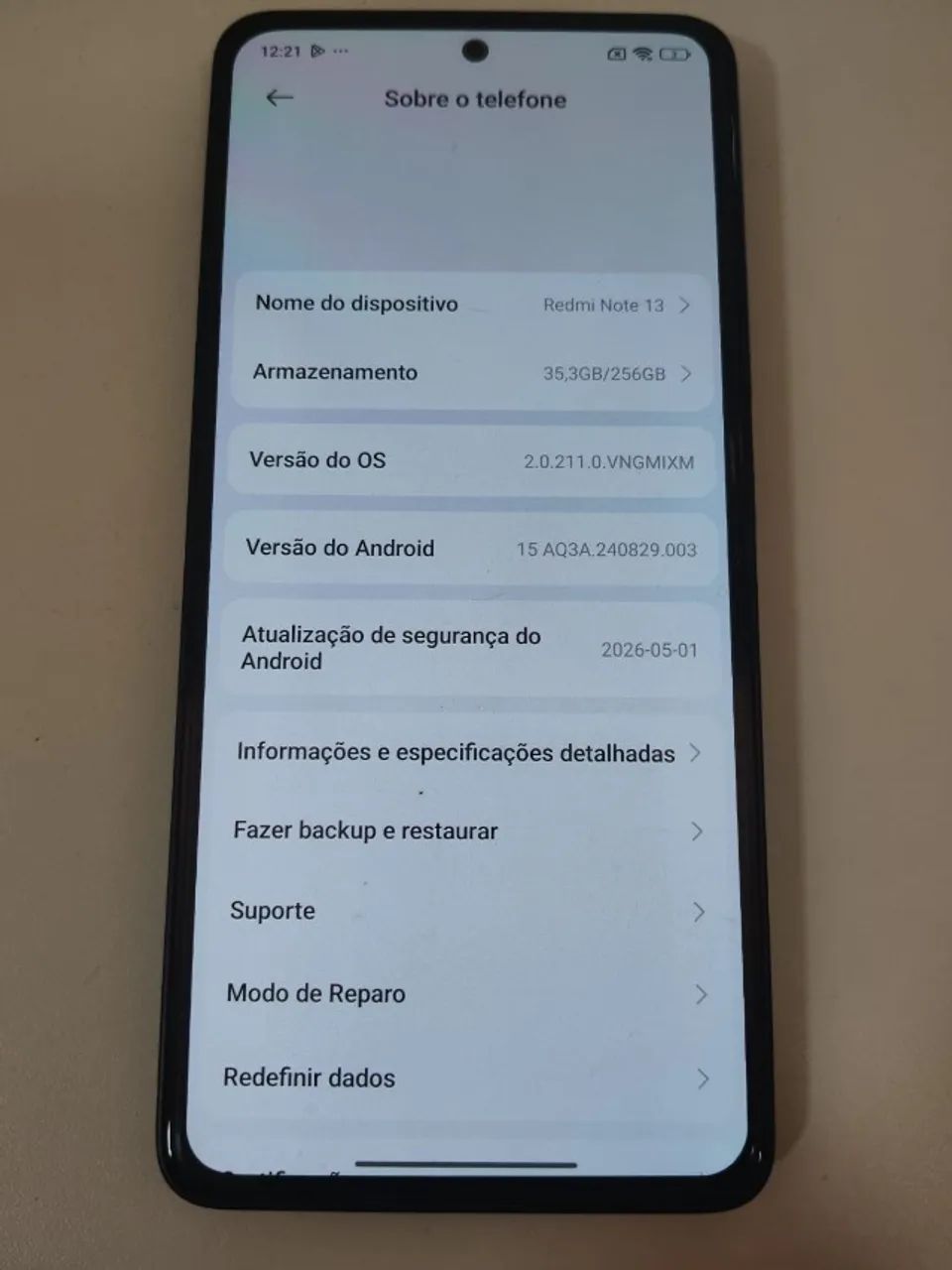 Celular Xiaomi Redmi Note 13 256gb 8gb Ram Midnight Black (Usado) - Foto 3