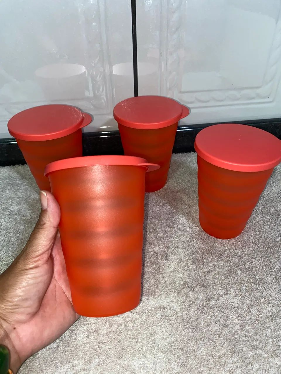 Tupperware copos c/ tampas
