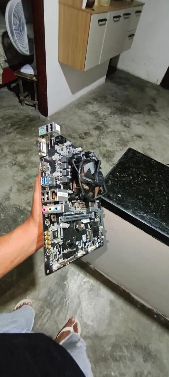Placa mãe + processador e cooler - Foto 2