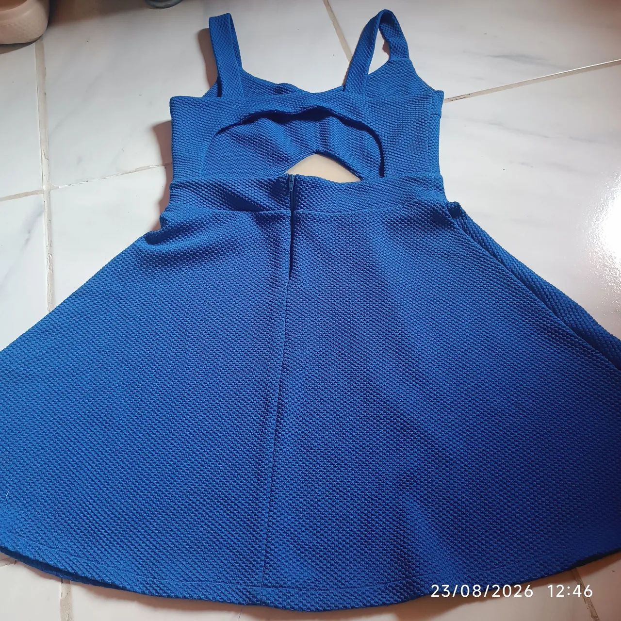Vestido azul rodado - Foto 2