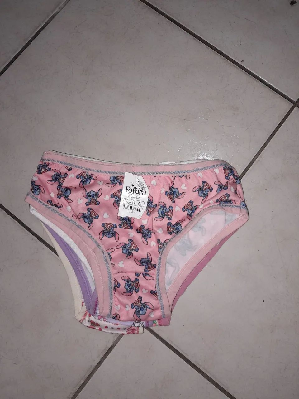 Kit calcinha infantil 