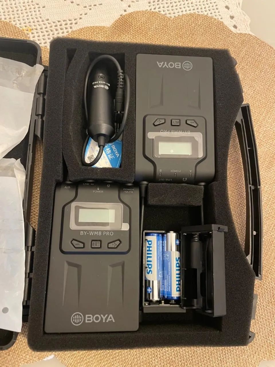 Kit Microfone Lapela Sem Fio Boya BY WM8 PRO K1