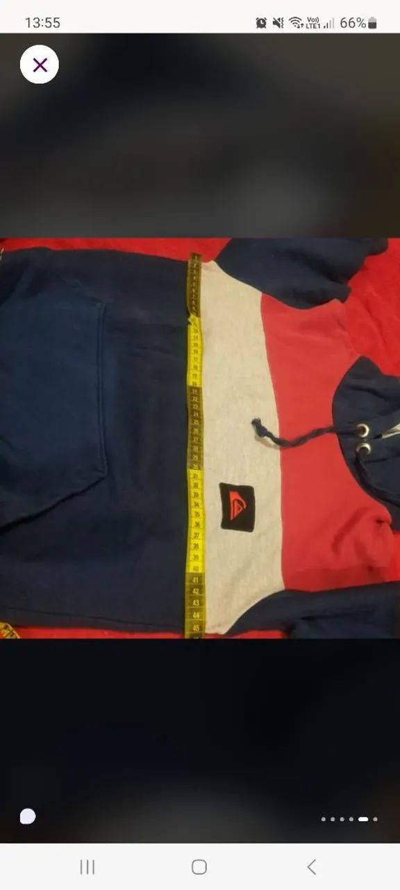 Casaco de moletom quiksilver juvenil 12 com touca - Foto 4