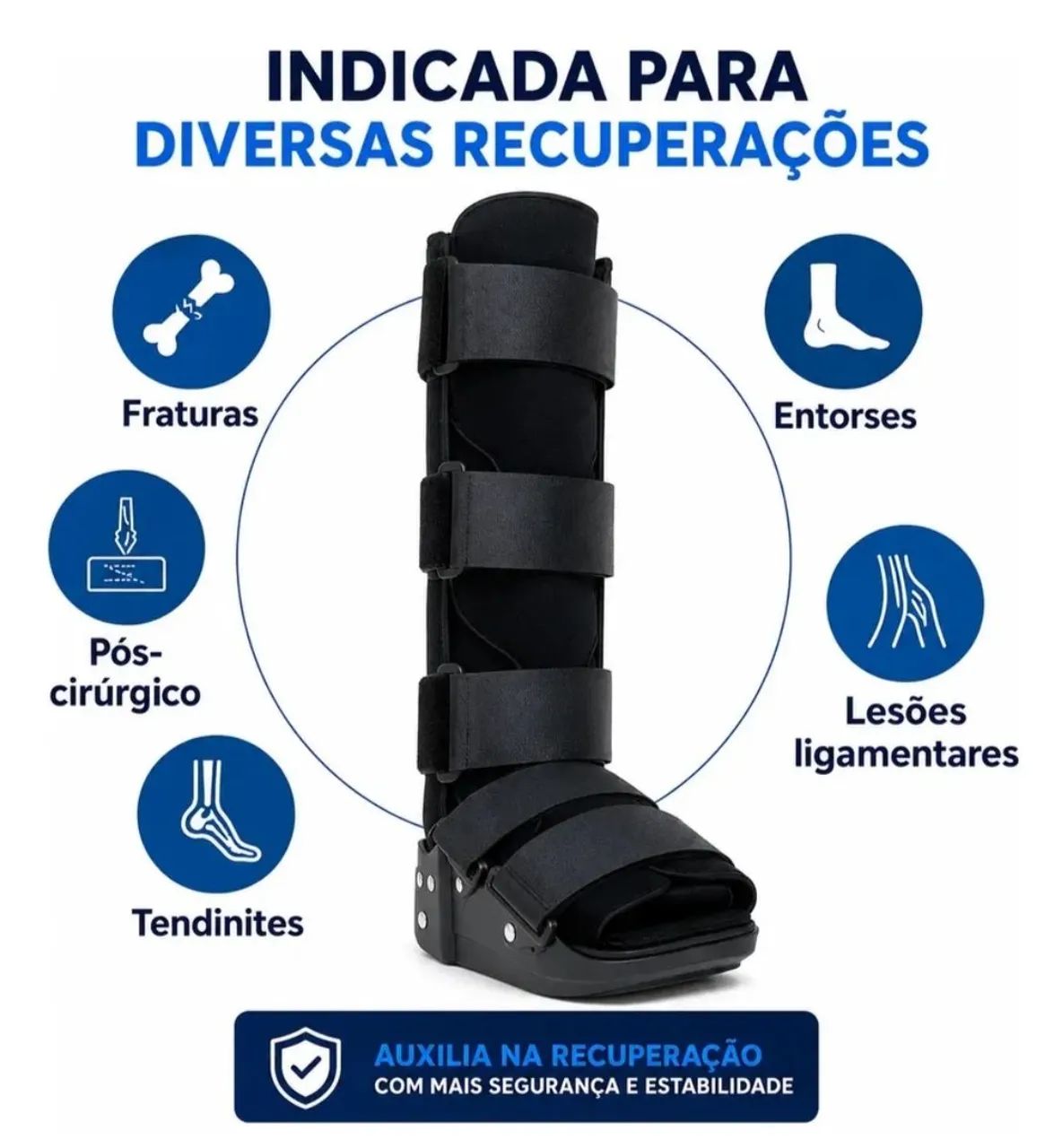 Bota ortopédica longa 