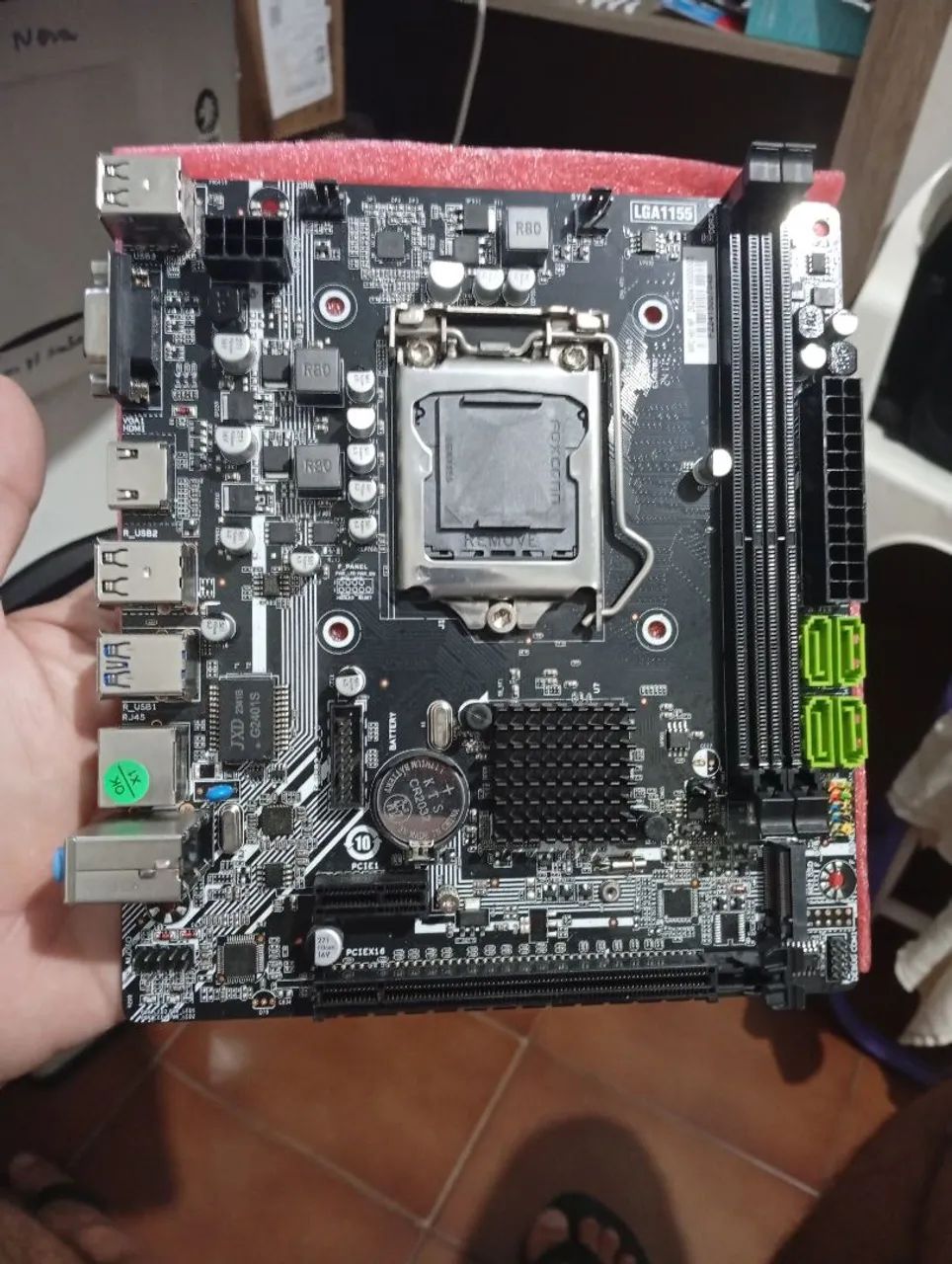 Placa mãe h61 inte 1155 nova