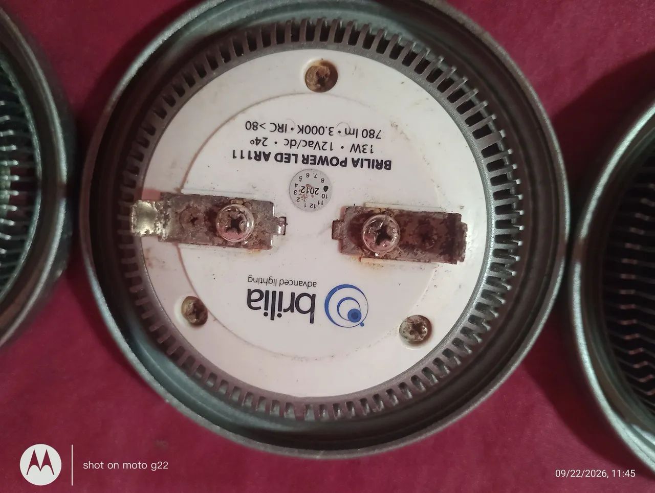 ( 4 ) Lâmpadas De Led 12v Redonda  - Foto 3