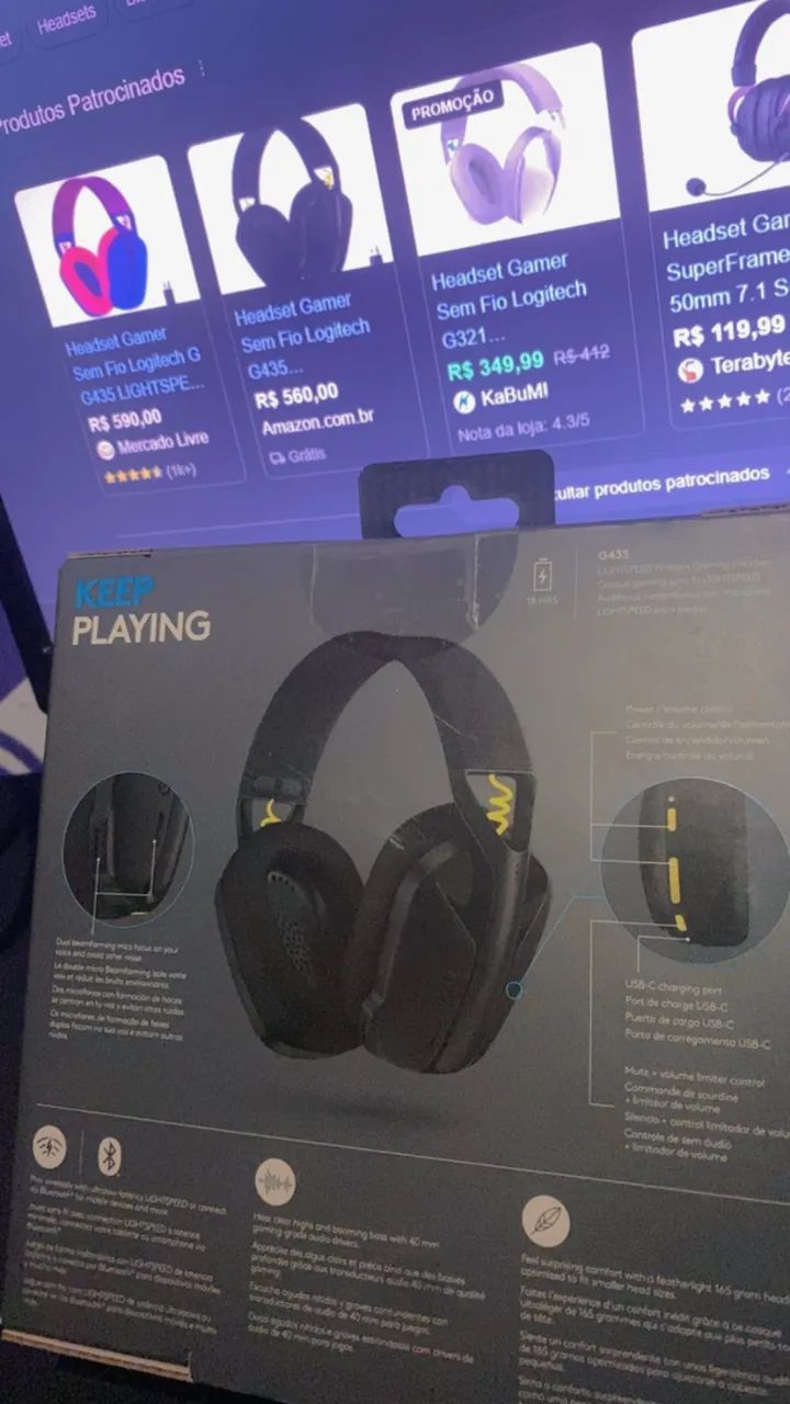 Headset gamer logitech
