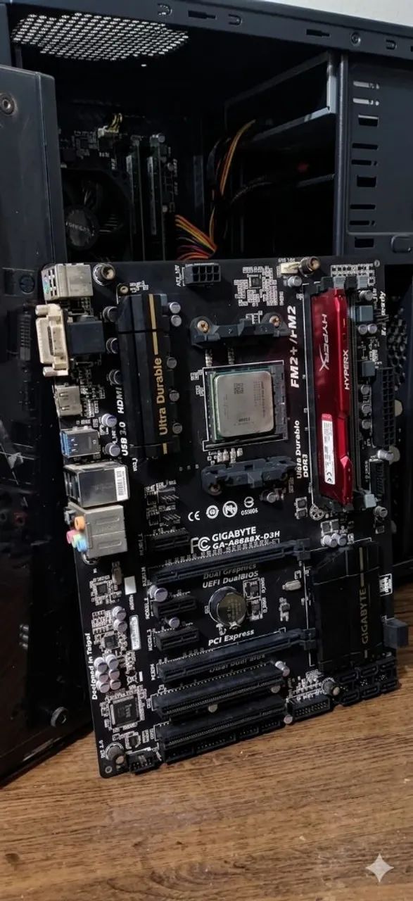 Computador AMD Gigabyte Dual BIOS + 8GB RAM + SSD 120GB <br> 