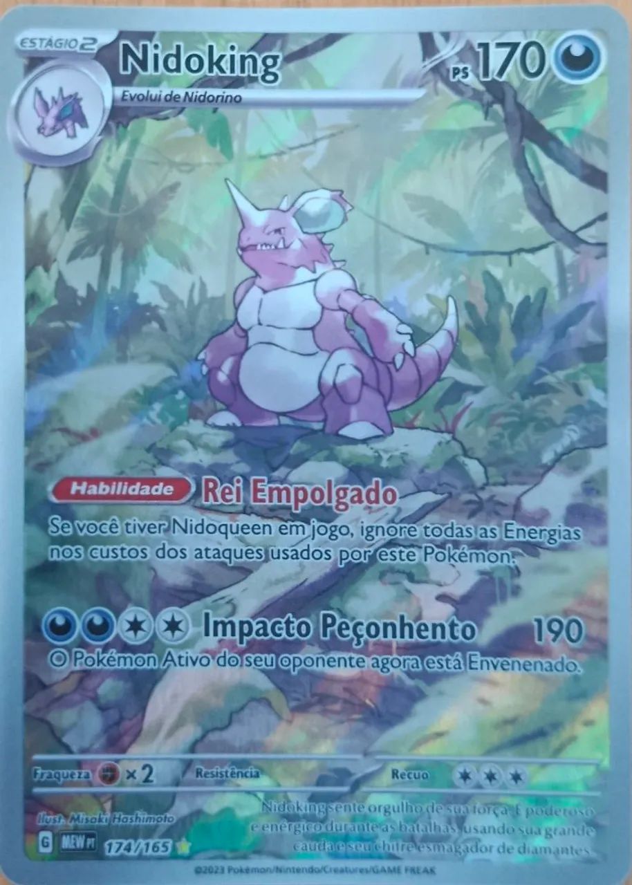 Carta pokémon | Nidoking (174/165) Full art
