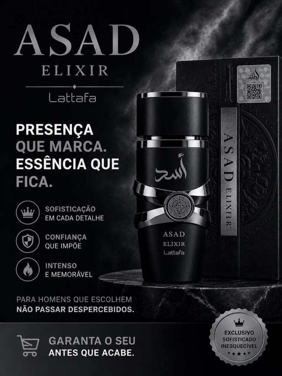 Perfume Árabe - Lattafa Assad Elixir - (Original com QR Code para confirmar) - Foto 2