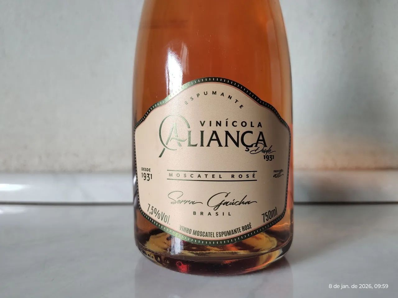 Espumante Aliança Moscatel Rosé 750ml - Foto 5